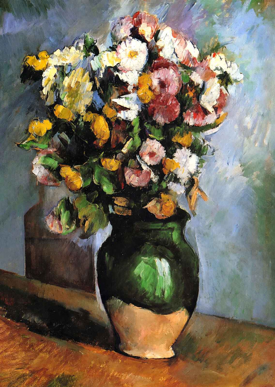 Flowers in an Olive Jar 1880 Painting by Paul Cezanne Fine Art Print (6 Sizes)