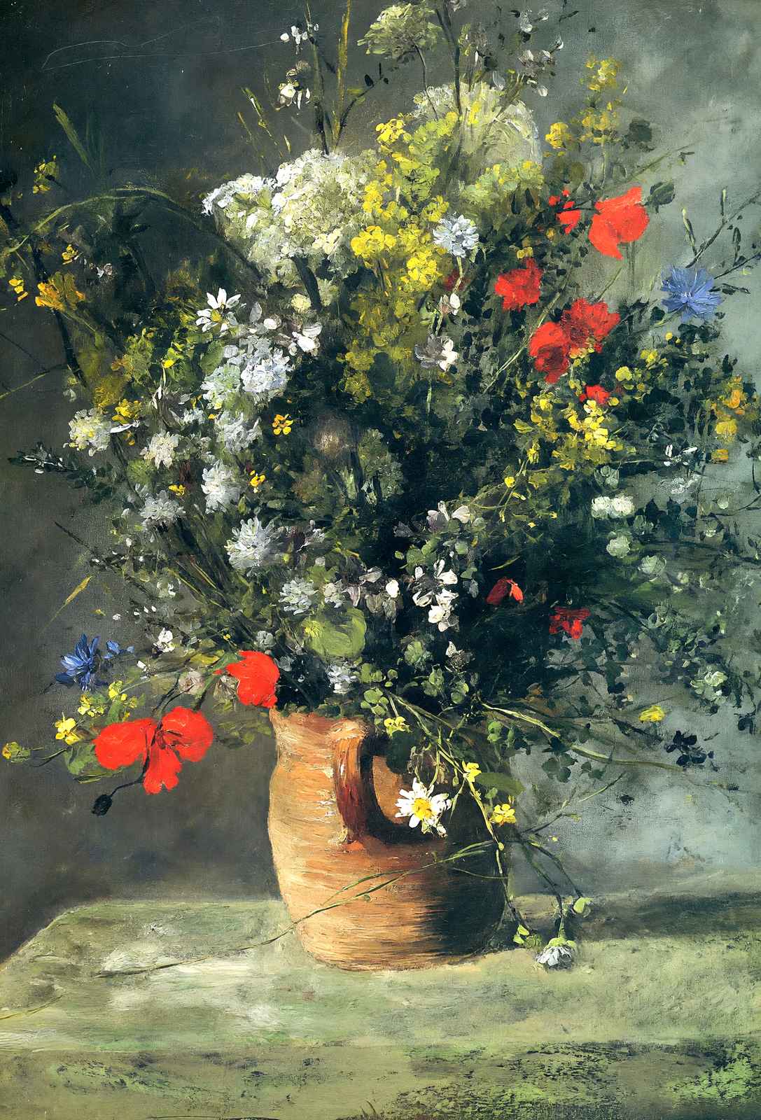 Flowers in a Vase 1866 by Pierre-Auguste Renoir Fine Art Print (6 Sizes)