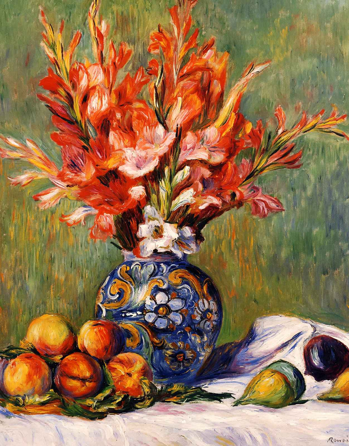 Flowers and Fruit 1889 by Pierre-Auguste Renoir Fine Art Print (6 Sizes)