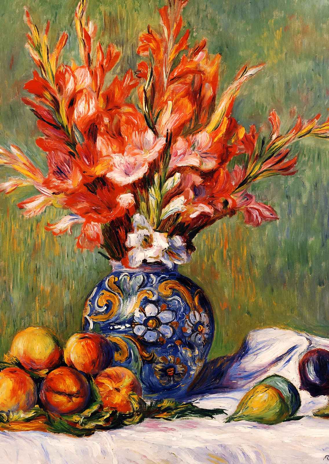 Flowers and Fruit 1889 by Pierre-Auguste Renoir Fine Art Print (6 Sizes)