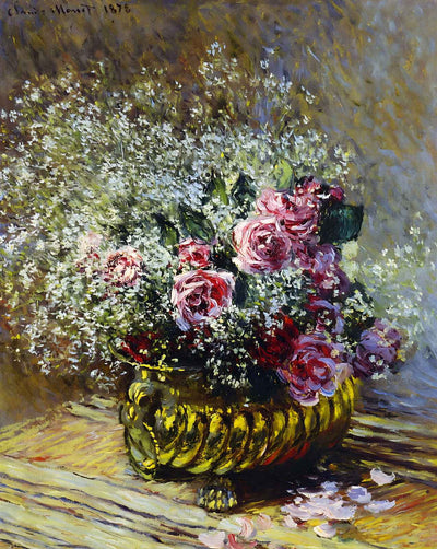 Flowers in a Pot fine art print by Claude Monet (1878)
