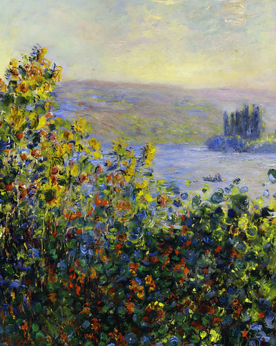 Flowers Beds at Vetheuil painting by Claude Monet (1881)