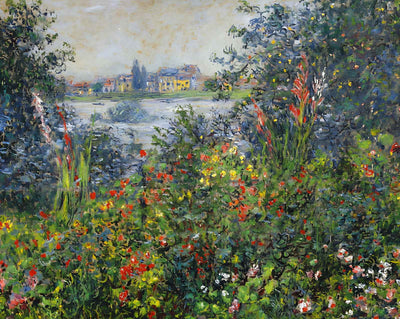 Flowers at Vetheuil art print by Claude Monet (1881)