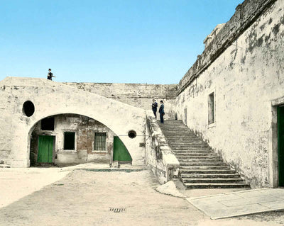 Fort Marion in St Augustine in 1907 vintage print