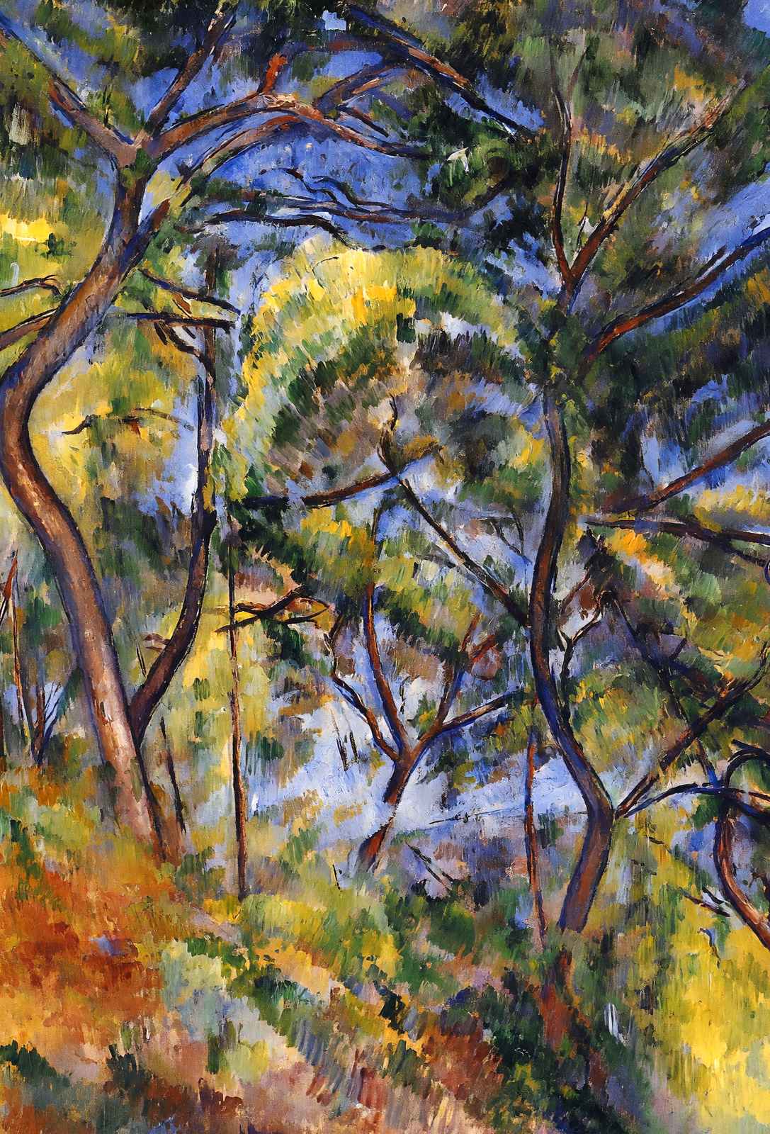 Forest Art Print 1894 Painting by Paul Cezanne (6 Sizes) - Acid Free