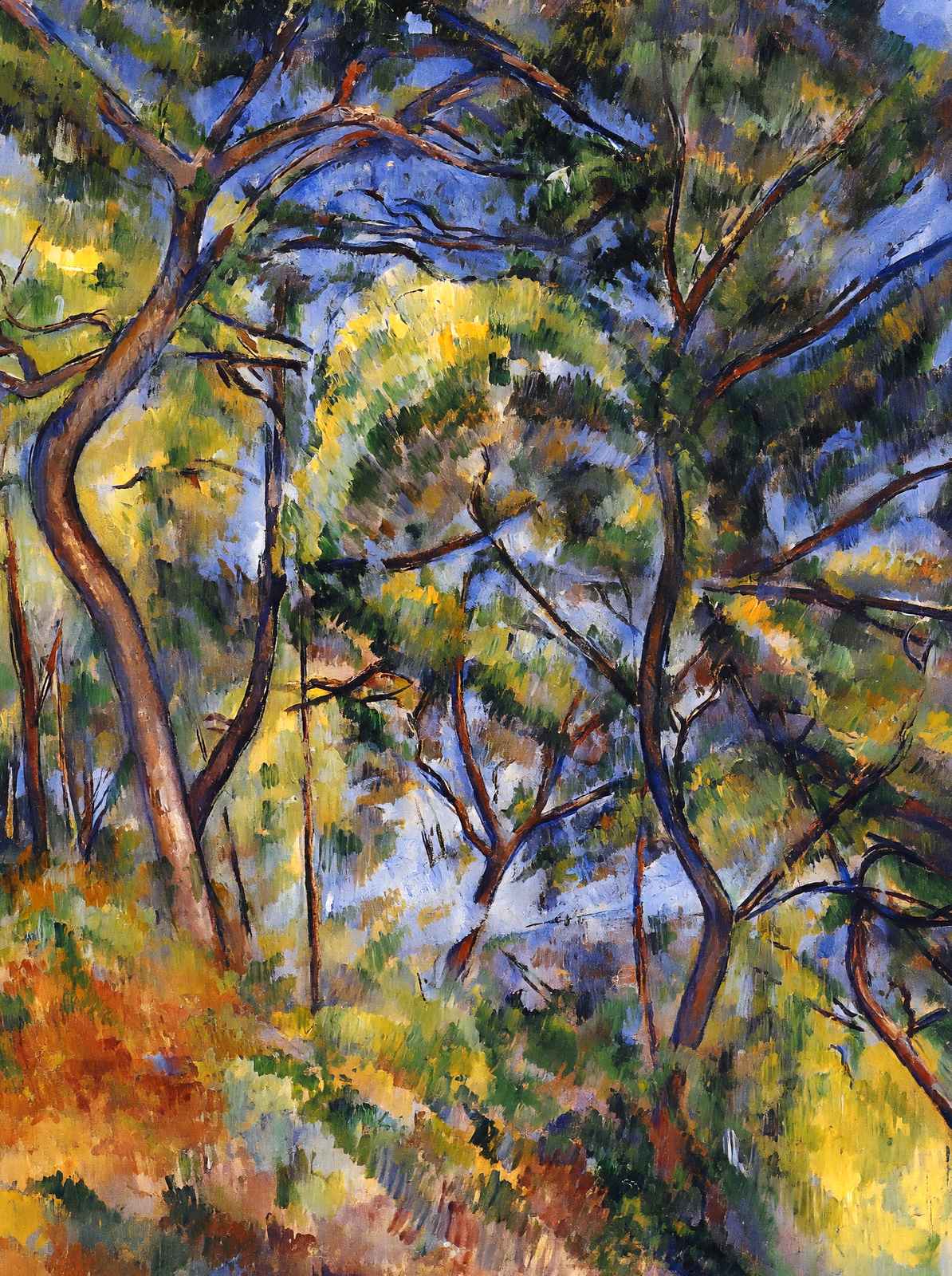 Forest Art Print 1894 Painting by Paul Cezanne (6 Sizes) - Acid Free