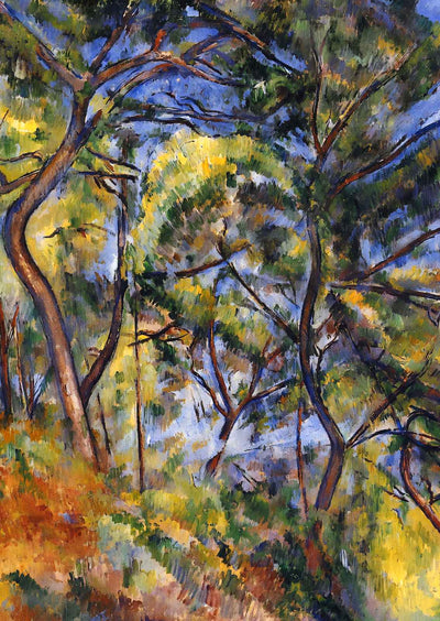Forest Art Print 1894 Painting by Paul Cezanne (6 Sizes) - Acid Free