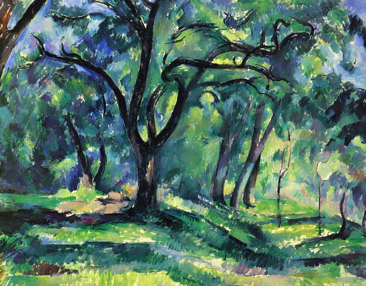 Forest 1890 Painting by Paul Cezanne Fine Art Print (6 Sizes) - High Quality