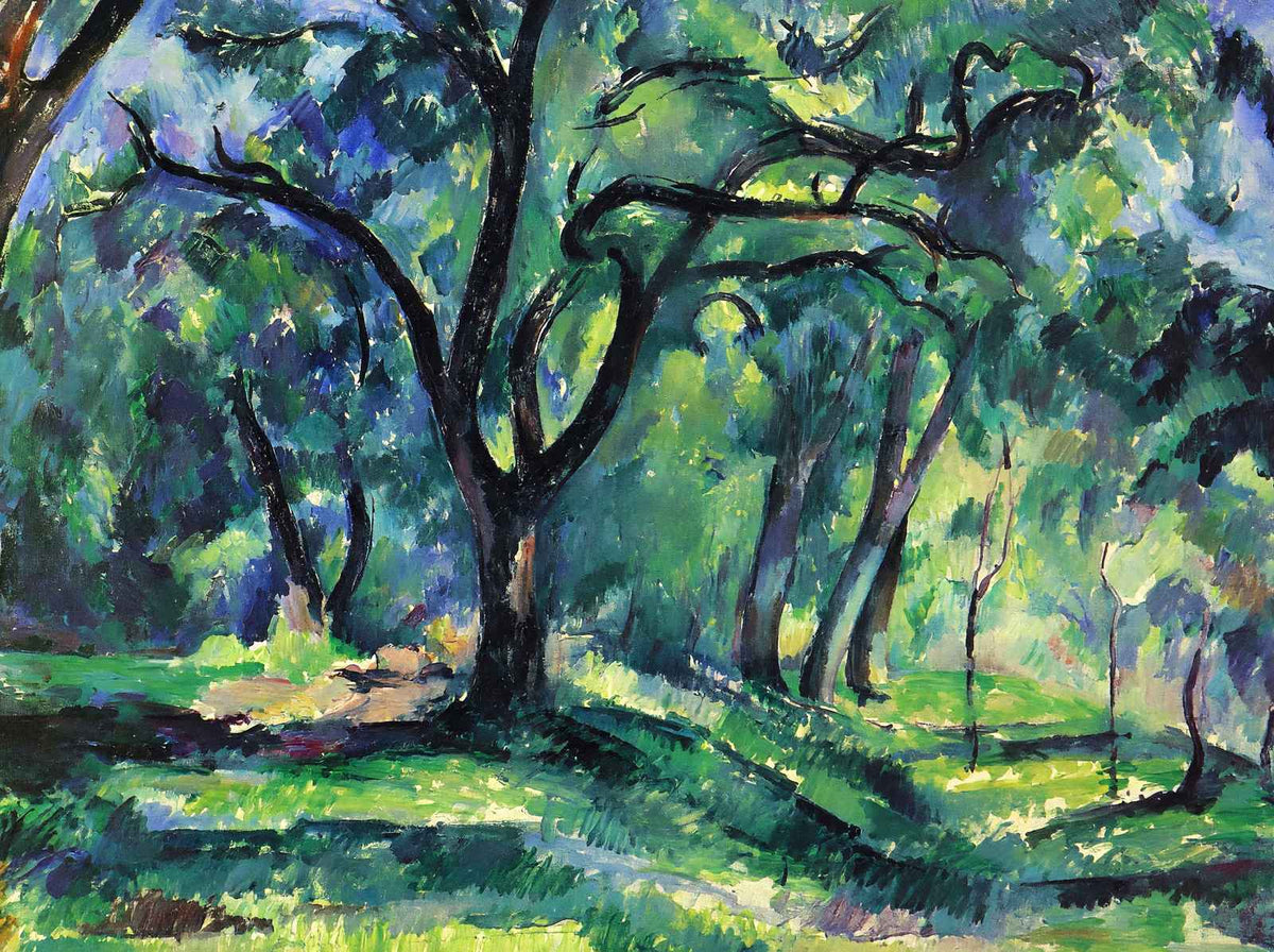 Forest 1890 Painting by Paul Cezanne Fine Art Print (6 Sizes) - High Quality