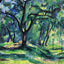 Forest painting print by Paul Cezanne (1890)