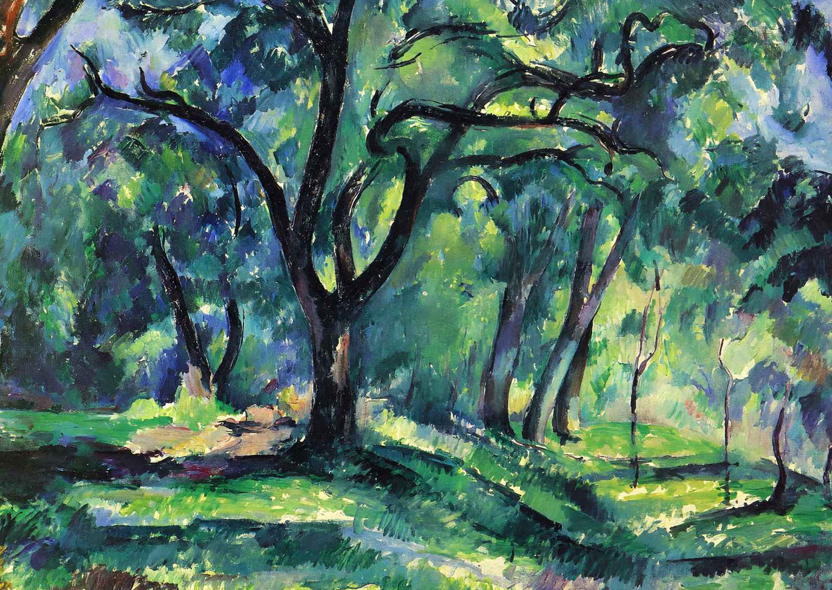 Forest 1890 Painting by Paul Cezanne Fine Art Print (6 Sizes) - High Quality