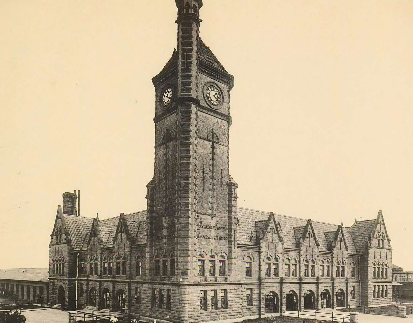 Texas & Pacific Station Fort Worth in 1907 Vintage Print (7 Sizes)