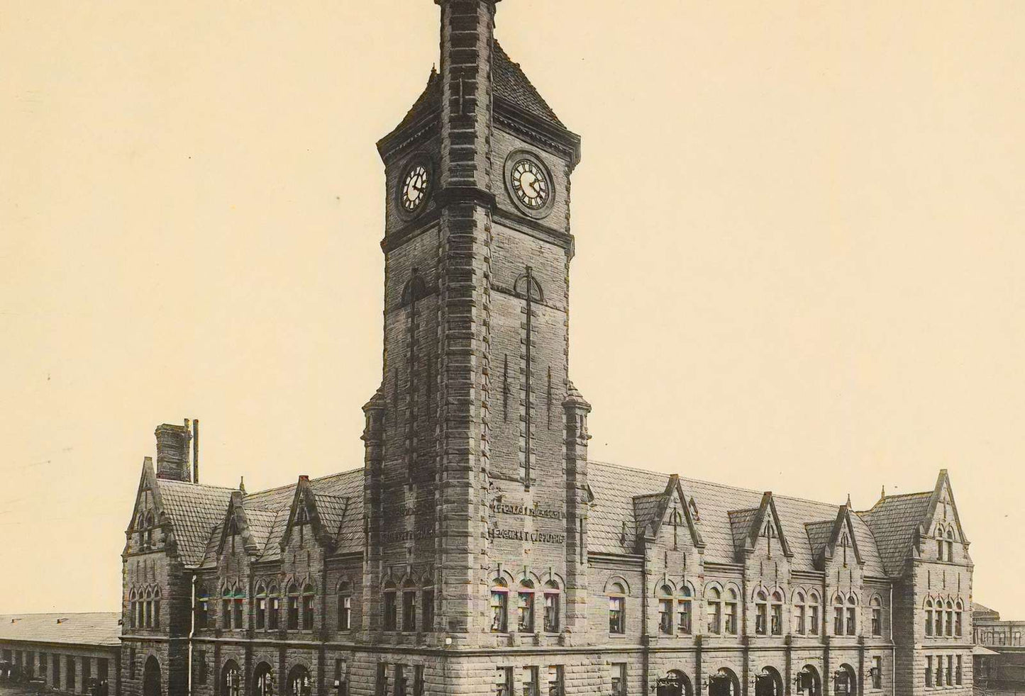 Texas & Pacific Station Fort Worth in 1907 Vintage Print (7 Sizes)