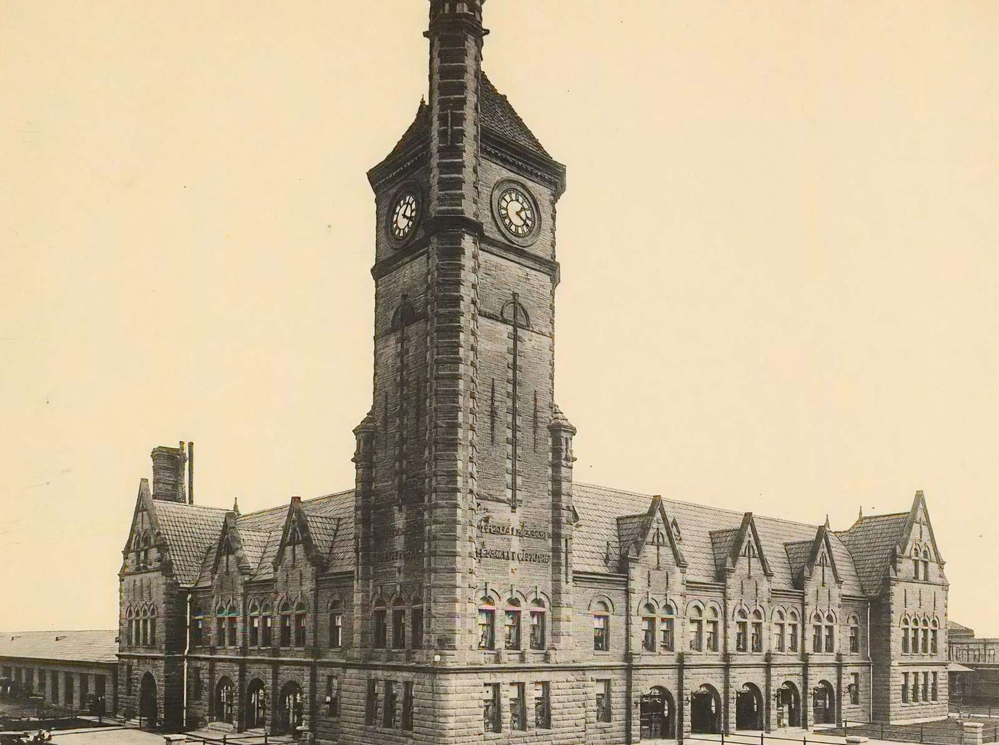 Texas & Pacific Station Fort Worth in 1907 Vintage Print (7 Sizes)