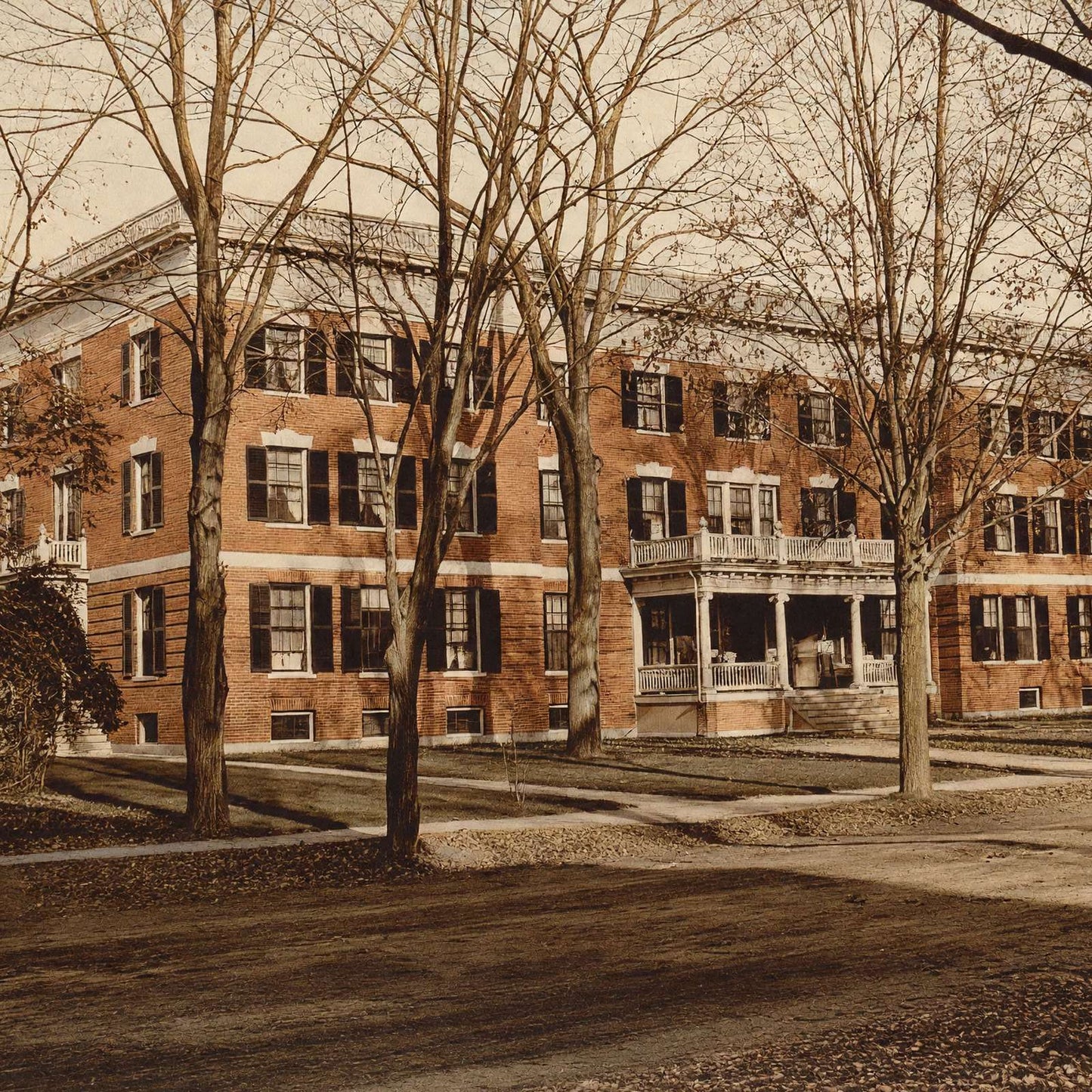 Foss Hall Colby College Waterville Maine in 1905 Vintage Print (7 Sizes)