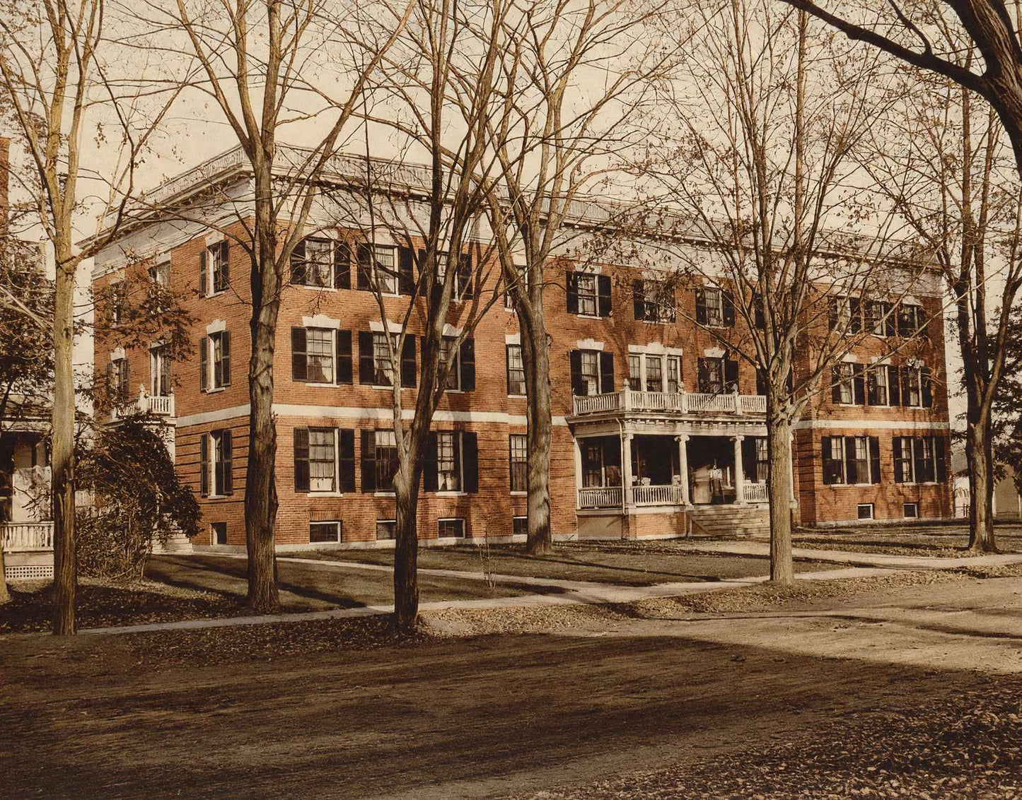 Foss Hall Colby College Waterville Maine in 1905 Vintage Print (7 Sizes)