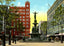 Fountain in Government Square Cincinnati in 1906 Vintage Print (7 Sizes)
