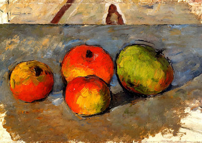 Four Apples Art Print 1881 Painting by Paul Cezanne (6 Sizes) - Archival Paper