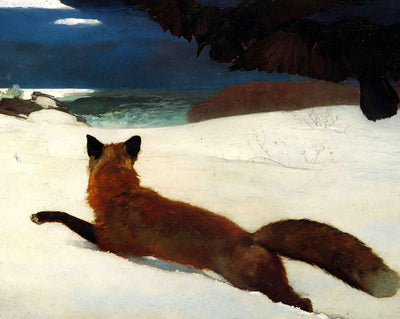 Fox Hunt art print by Winslow Homer (1893)