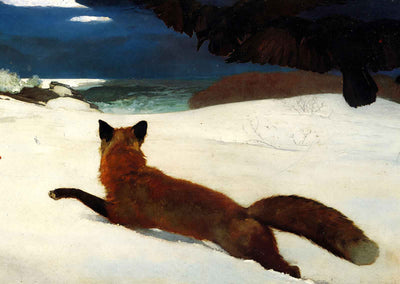 Fox Hunt 1893 Painting by Winslow Homer Fine Art Print (6 Sizes) Premium Quality