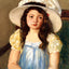 Francoise Wearing a Big White Hat painting print by Mary Cassatt (1908)