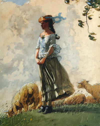 Fresh Air fine art print by Winslow Homer (1878)