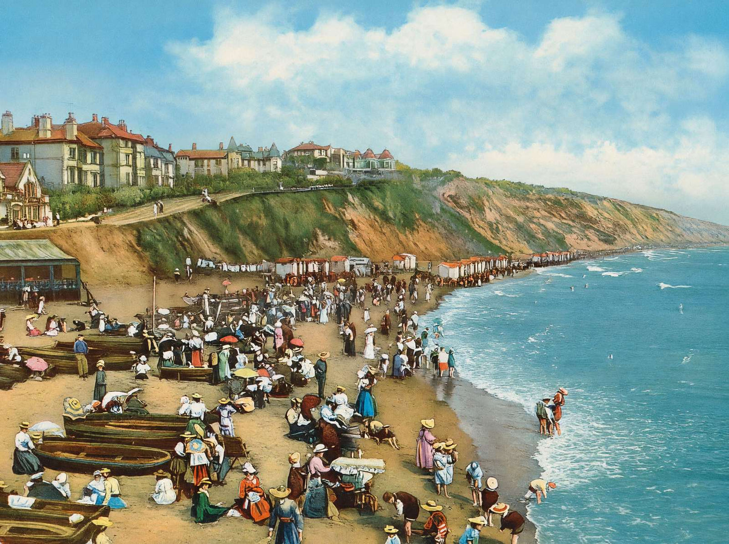 From the Pier Looking East Bournemouth in 1904 Vintage Print (7 Sizes)