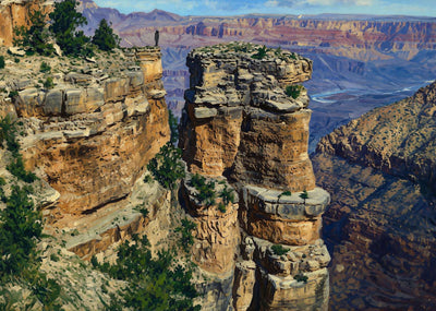 From Bissell's Point Grand Canyon in 1907 Painting Print (7 Sizes)