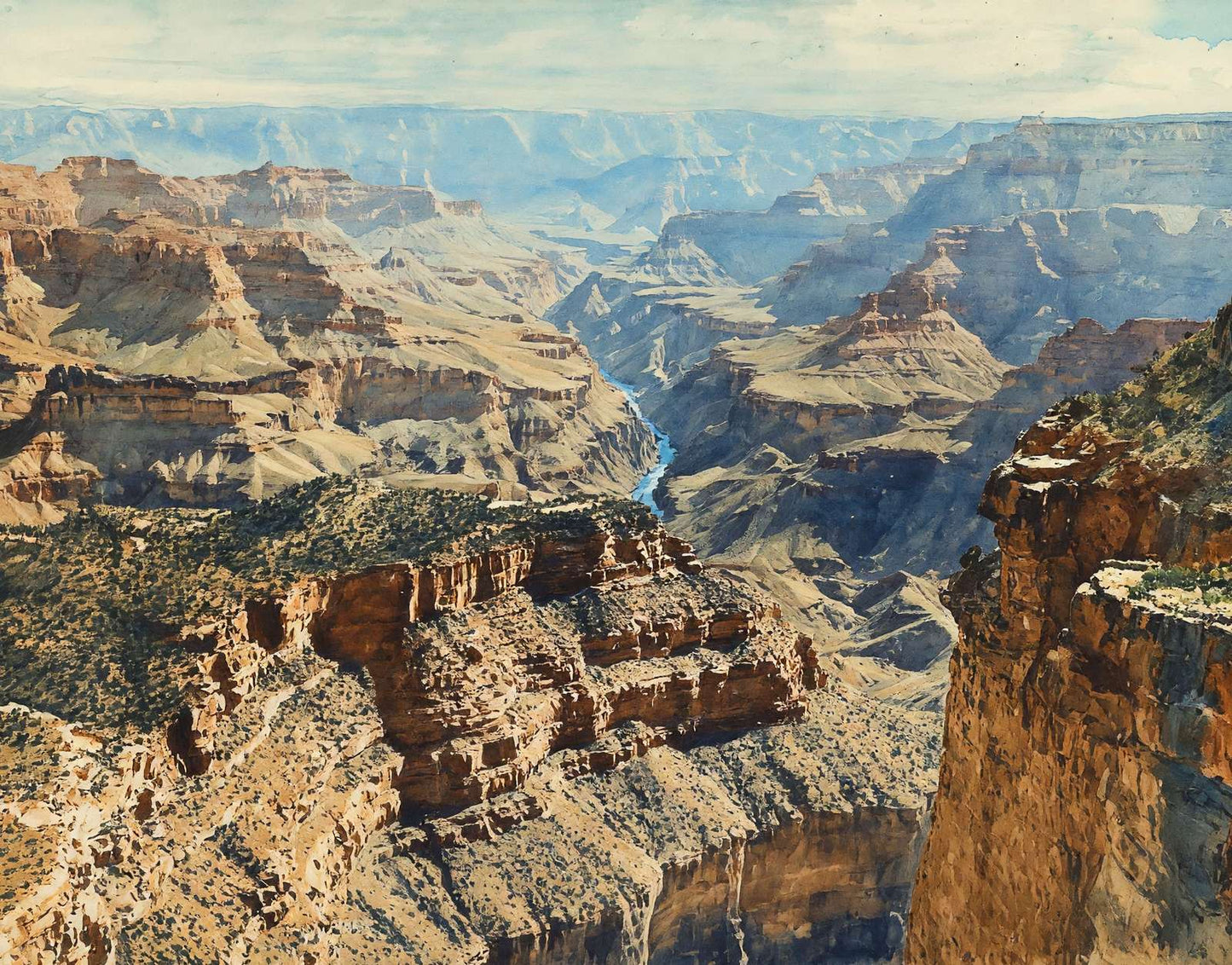 From Panorama Point Grand Canyon in 1907 Art Print (7 Sizes) - High Quality