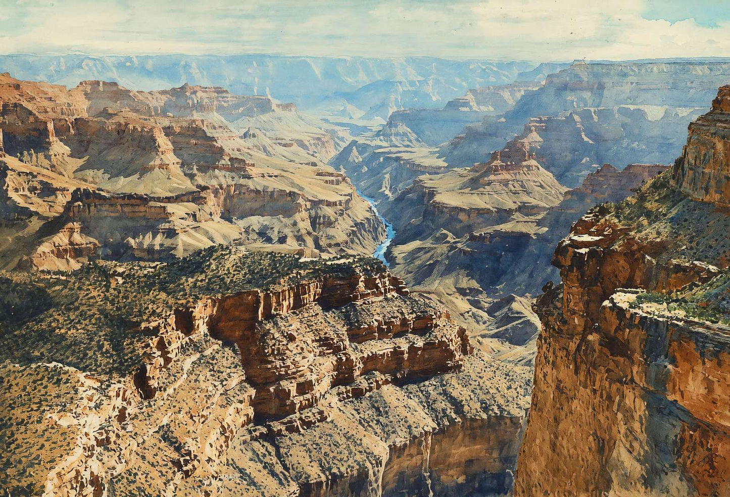 From Panorama Point Grand Canyon in 1907 Art Print (7 Sizes) - High Quality