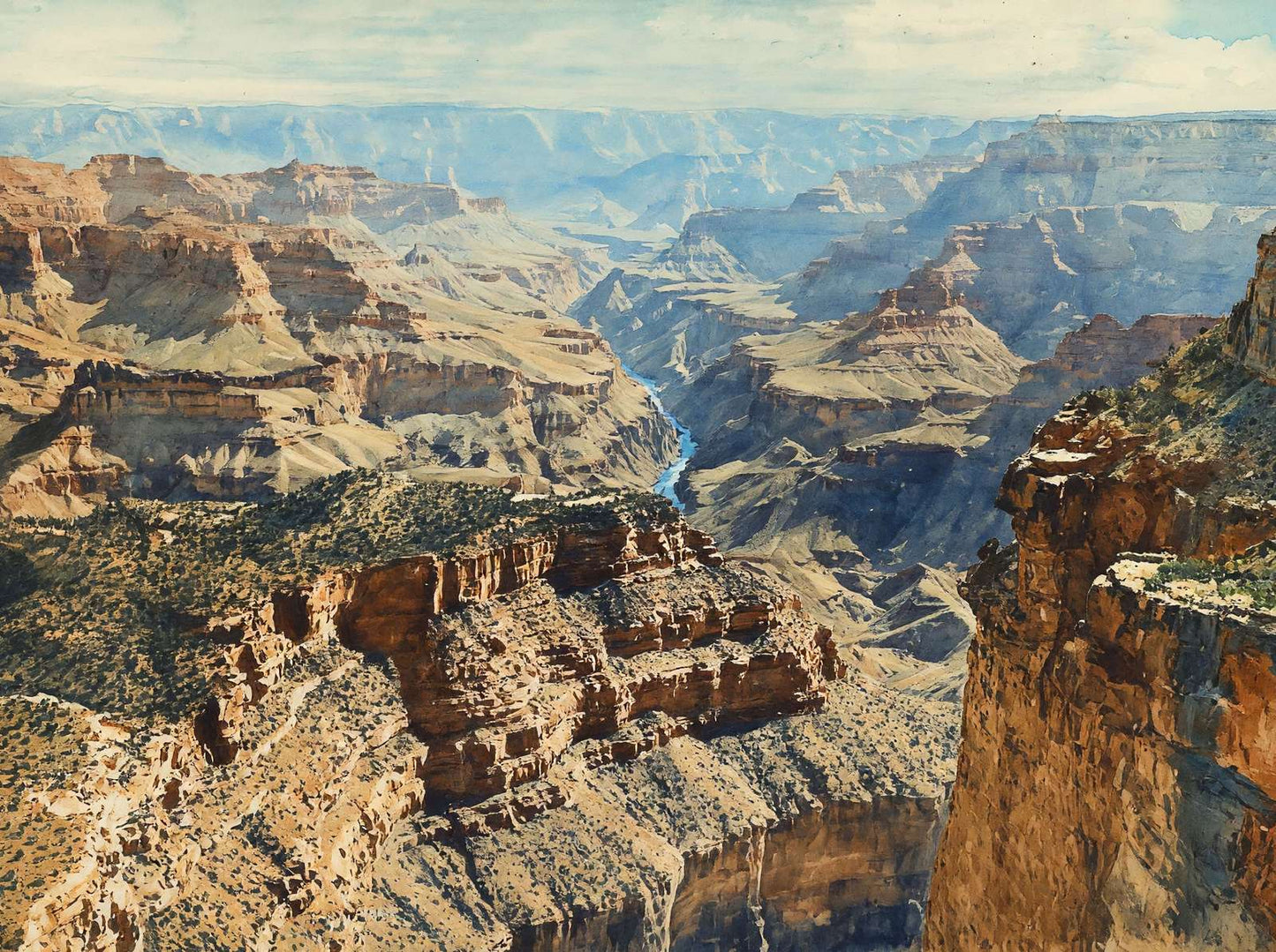 From Panorama Point Grand Canyon in 1907 Art Print (7 Sizes) - High Quality
