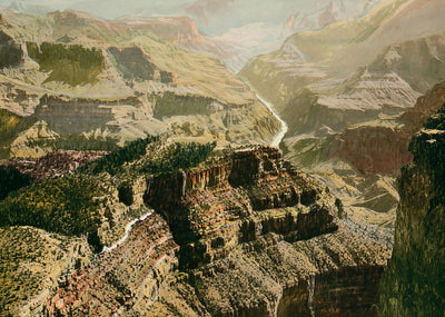From Panorama Point Grand Canyon in 1907 Vintage Print (7 Sizes)