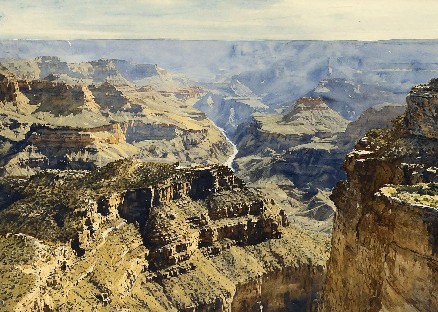 From Panorama Point Grand Canyon in 1908 Art Print (7 Sizes) - Premium Print