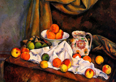 Fruit Bowl, Pitcher and Fruit 1894 Painting by Paul Cezanne Art Print (6 Sizes)