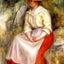 Gabrielle in a Straw Hat Art Print 1900 by Pierre-Auguste Renoir (6 Sizes)