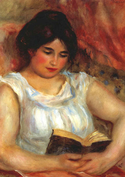 Gabrielle Reading 1906 Painting by Pierre-Auguste Renoir Art Print (6 Sizes)