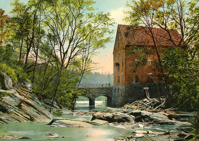 Galt's Mill Near Lynchburg VA in 1907 Vintage Print (7 Sizes) - Acid Free