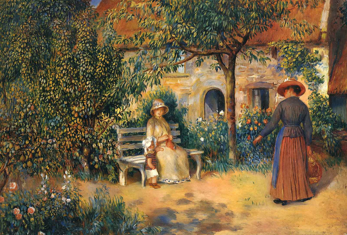 Garden Scene in Brittany Art Print 1886 by Pierre-Auguste Renoir (6 Sizes)