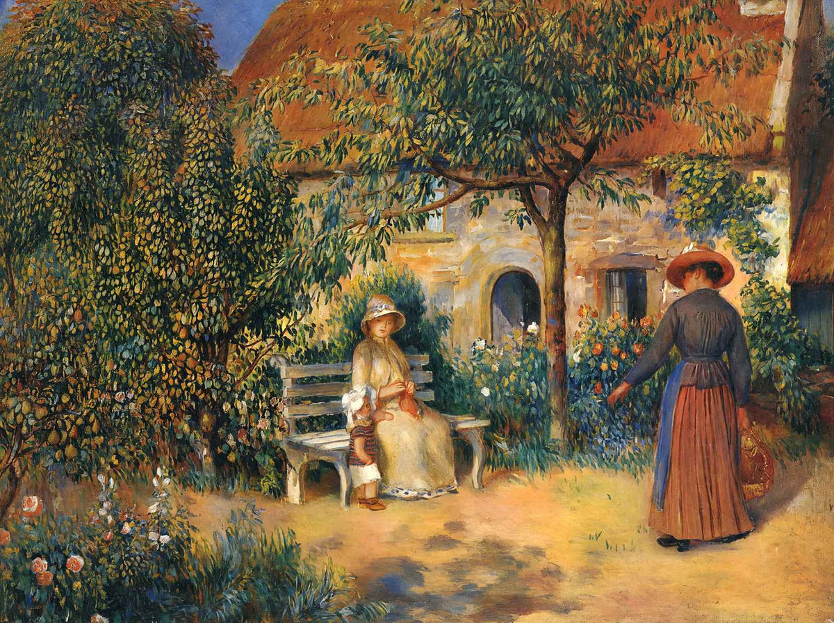 Garden Scene in Brittany Art Print 1886 by Pierre-Auguste Renoir (6 Sizes)