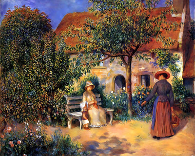 Garden Scene in Brittany Painting by Pierre-Auguste Renoir 8x10" Art Print