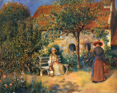 Garden Scene in Brittany painting by Pierre-Auguste Renoir (1886)