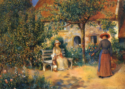 Garden Scene in Brittany Art Print 1886 by Pierre-Auguste Renoir (6 Sizes)
