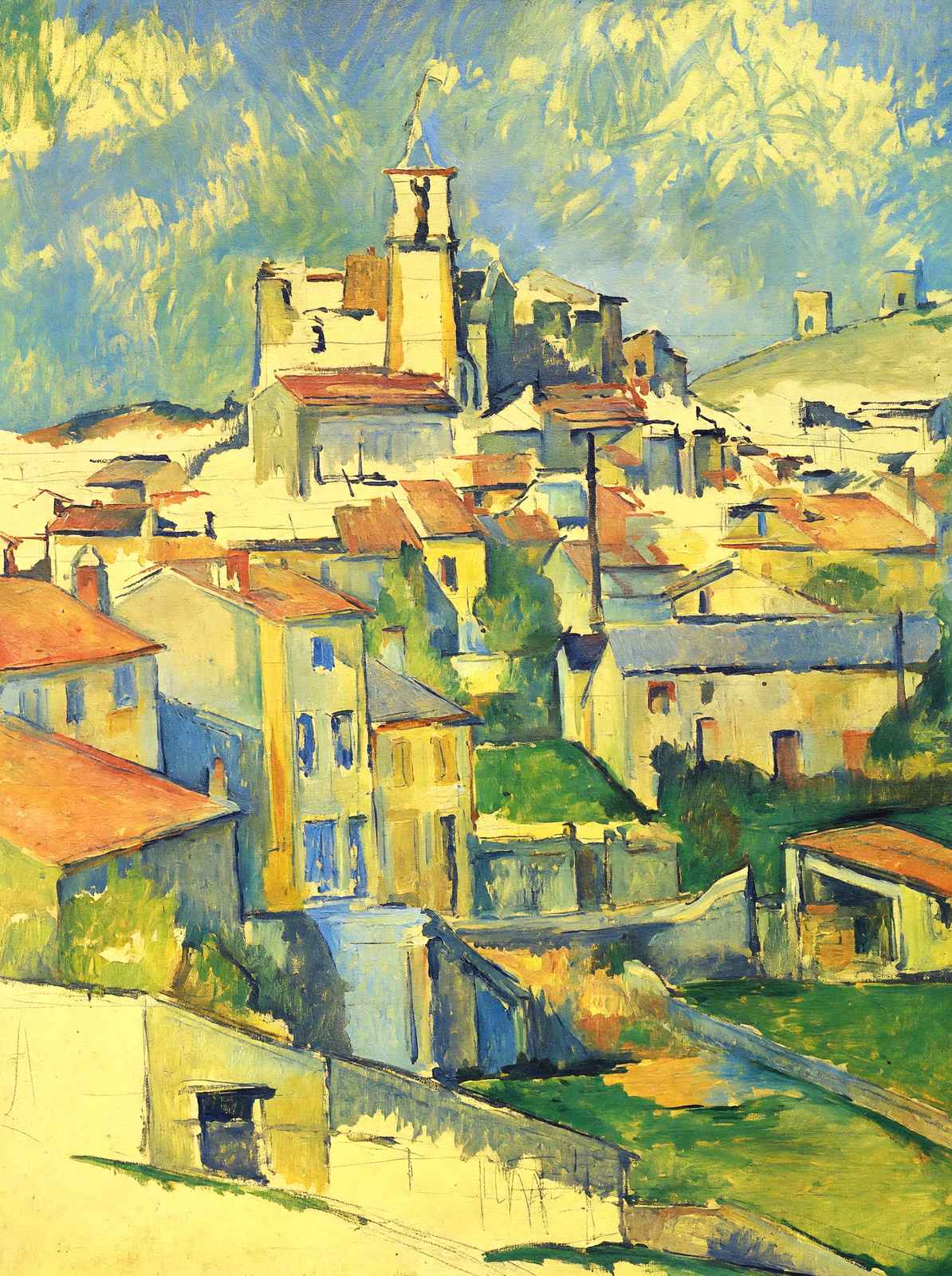 Gardanne 1886 Painting by Paul Cezanne Art Print (6 Sizes) - High Quality