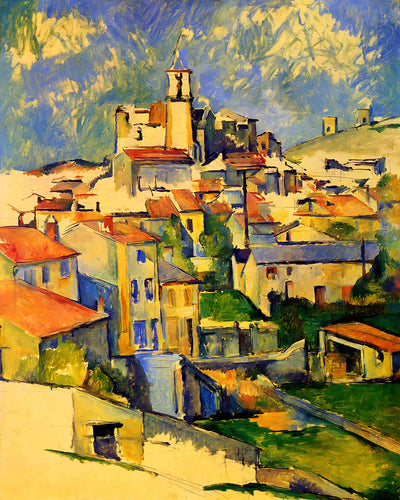 Gardanne () Painting by Paul Cezanne 8x10" Art Print (High Quality)