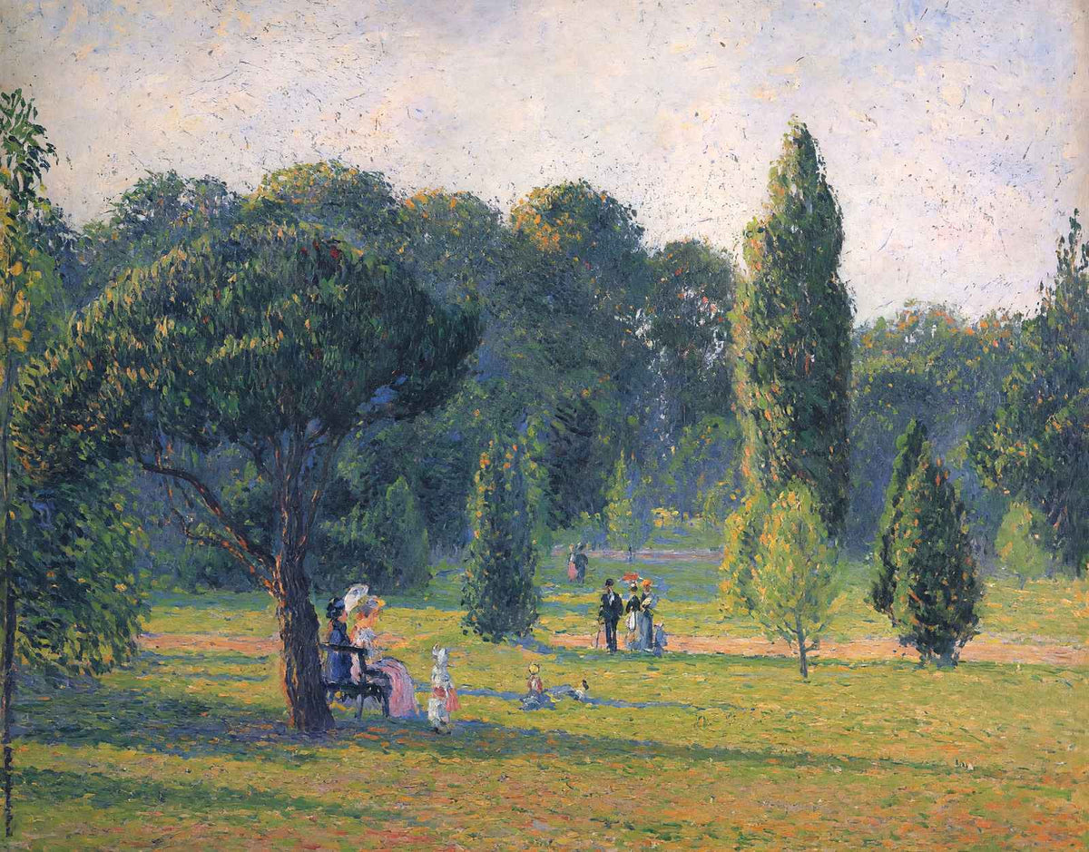 Gardens at Kew, Sunset Fine Art Print 1892 by Camille Pissarro (6 Sizes)