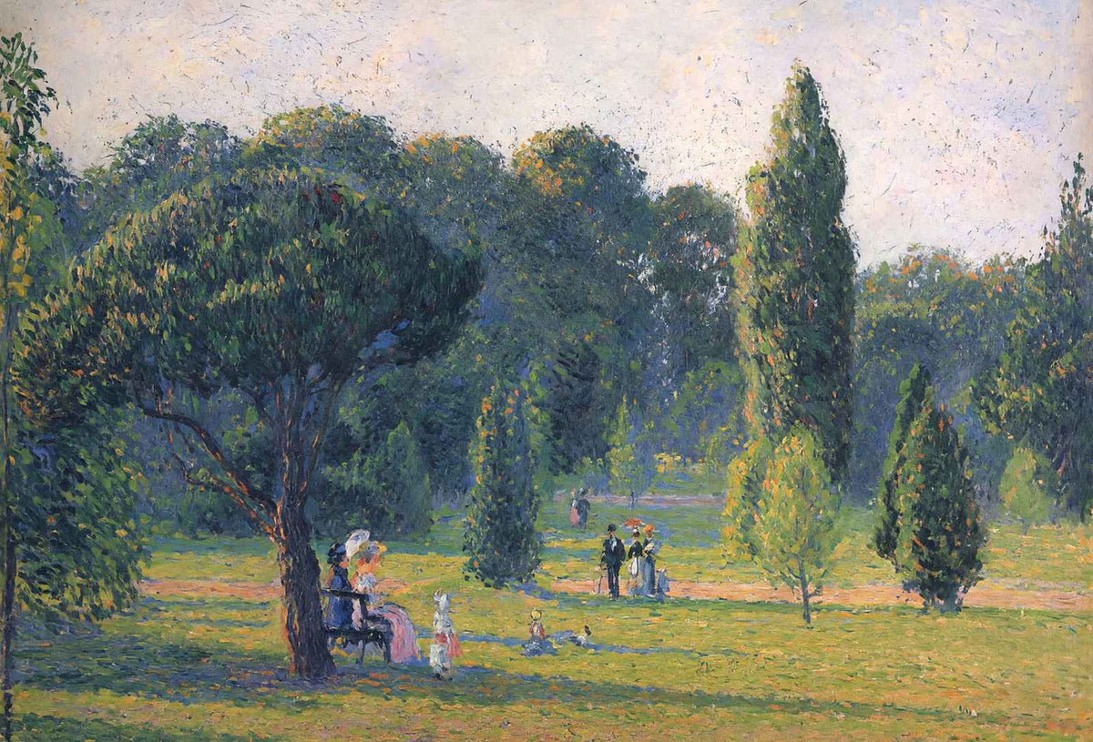 Gardens at Kew, Sunset Fine Art Print 1892 by Camille Pissarro (6 Sizes)
