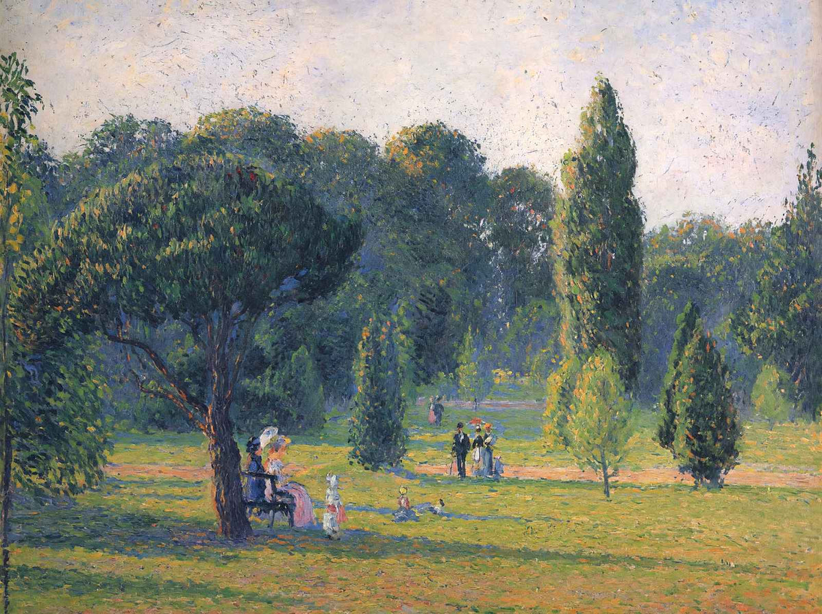 Gardens at Kew, Sunset Fine Art Print 1892 by Camille Pissarro (6 Sizes)