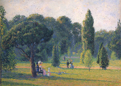 Gardens at Kew, Sunset Fine Art Print 1892 by Camille Pissarro (6 Sizes)