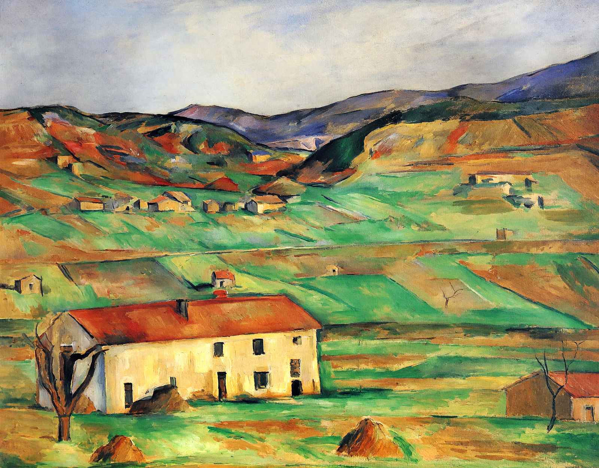 Gardanne Art Print 1890 Painting by Paul Cezanne (6 Sizes) - Acid Free