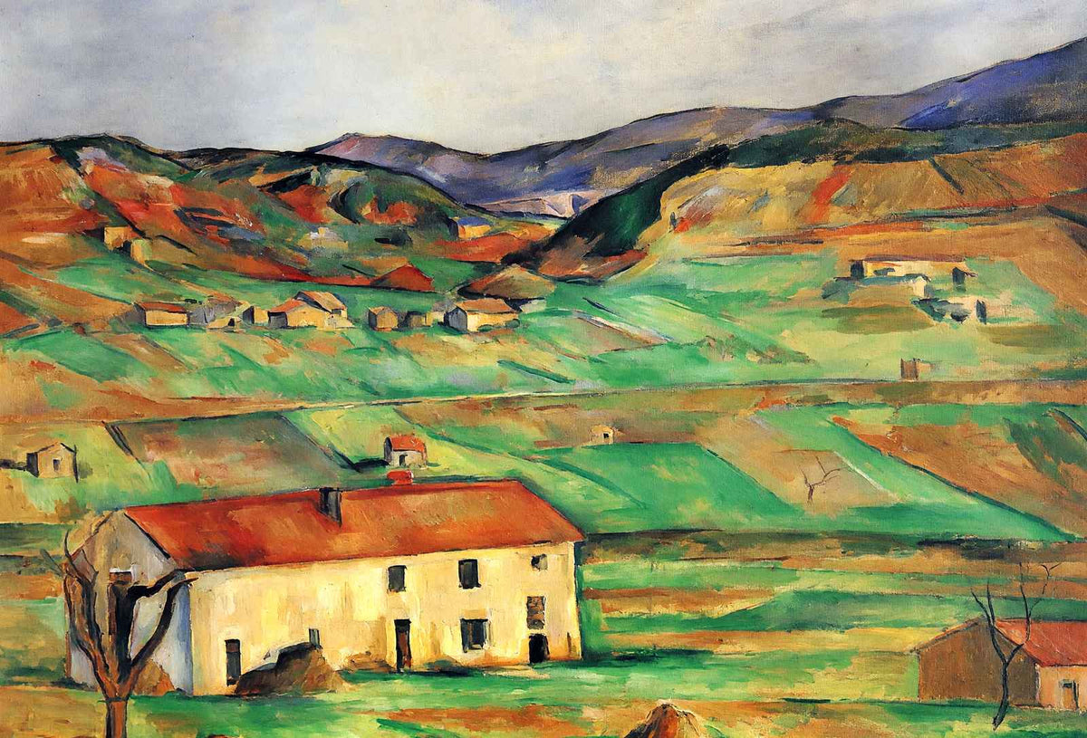 Gardanne Art Print 1890 Painting by Paul Cezanne (6 Sizes) - Acid Free